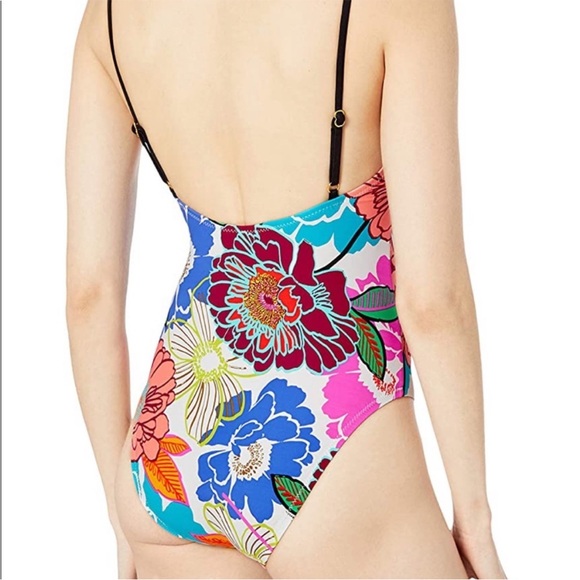 NWOT Trina Turk Flora One Piece Swimsuit 6 - Picture 2 of 9